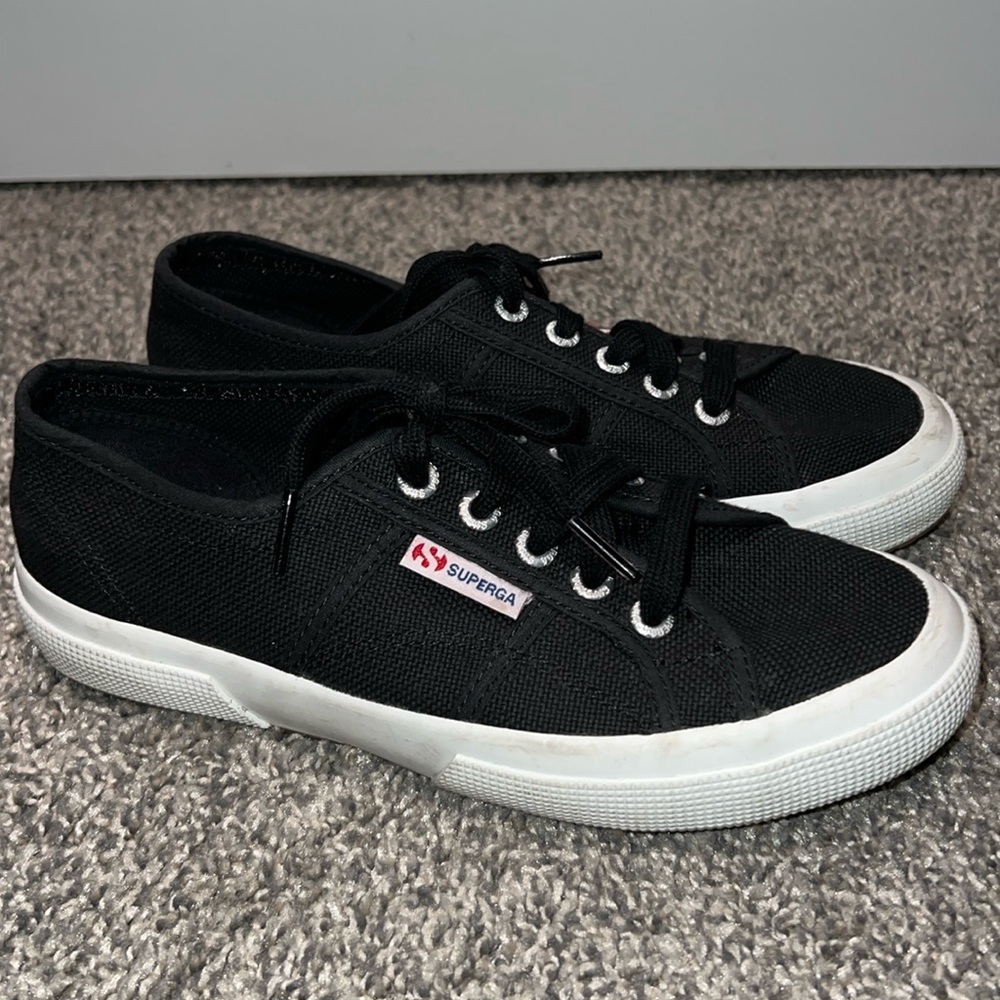 Women’s Superga black sneakers
